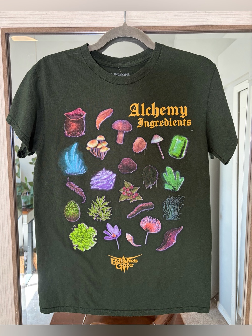 Baldur's Gate 3 Alchemy Ingredients T-Shirt BoxLunch Exclusive size Small NWT